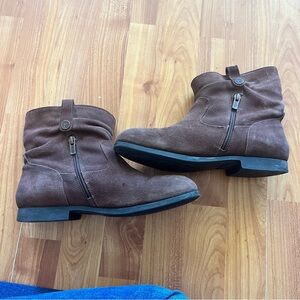 Birkenstock Brown Suede Ankle Boots